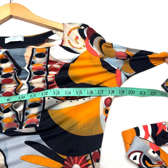 Emilio Pucci Multicolor Abstract Print Mini Dress - Picture 8 of 10